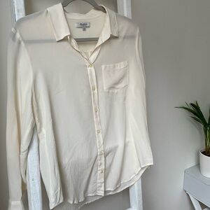 Madewell 100% Silk Button-Up Shirt